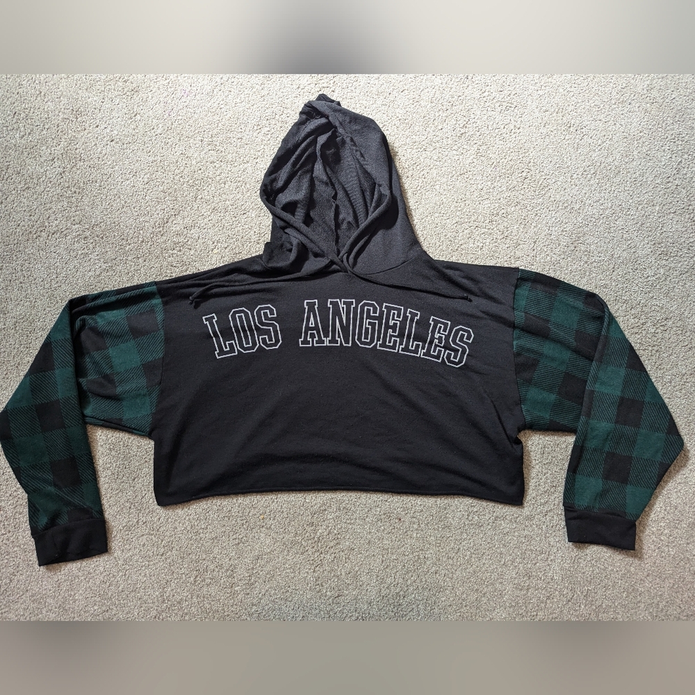 Black and Green Los Angeles Hoodie